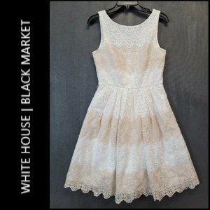 White House Black Market Womens Fit & Flare Dress